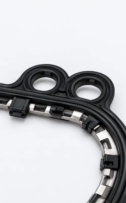 Clip-on plate heat exchanger gasket